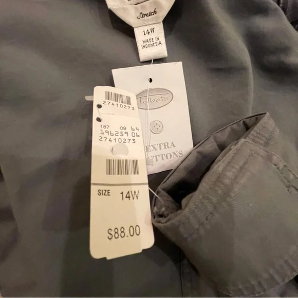 NWT Talbots Gray Button Down Jacket - Picture 8 of 8